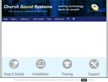 Tablet Screenshot of churchsoundsystems.co